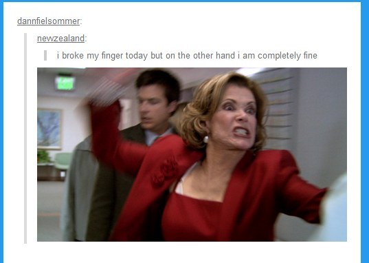 Fingie injuries are THE WORST.