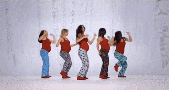 Actually, it's perfectly healthy (and even recommended) for pregnant people to get regular exercise throughout their pregnancies, as long as they're not pushing themselves harder than they did before they were pregnant.