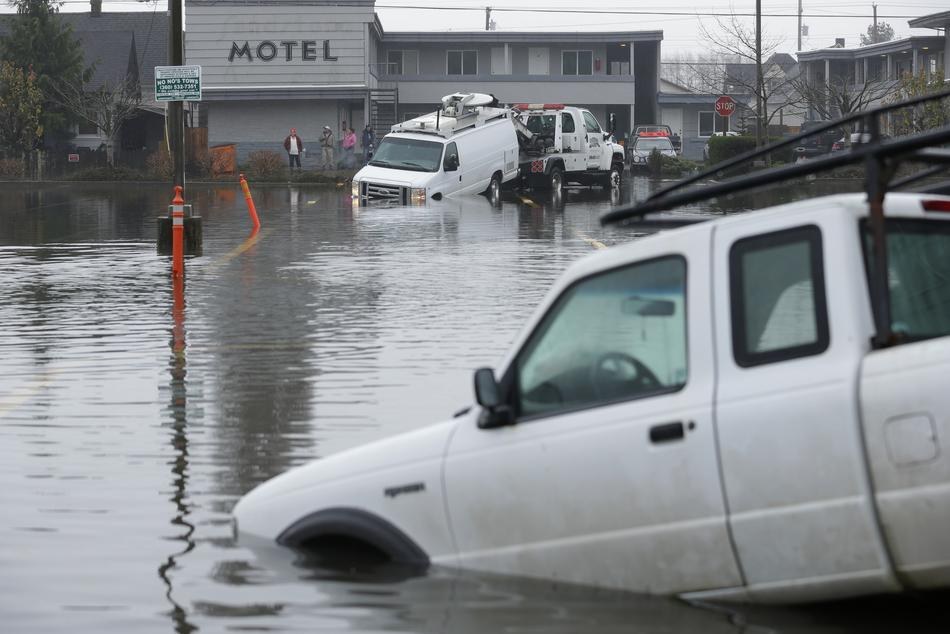 Heavy Rain Causes Flooding And Mudslides In Washington