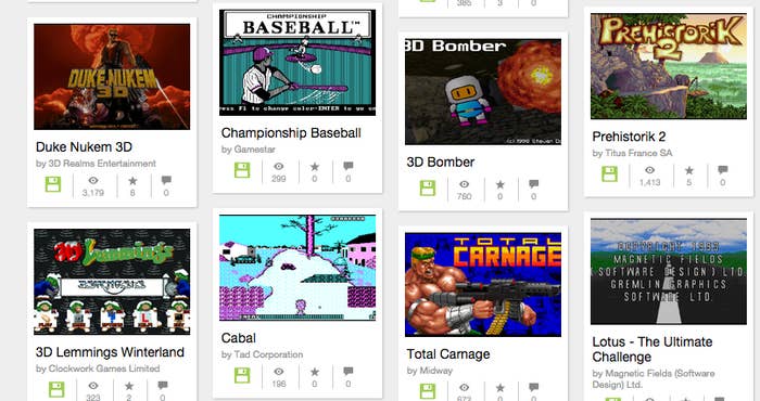 Play classic DOS games online