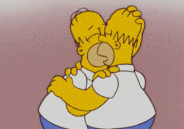 Resultado de imagen de homer simpson love yourself gif