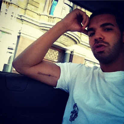 Drake Gets a New Face Tattoo Above His Eyebrow
