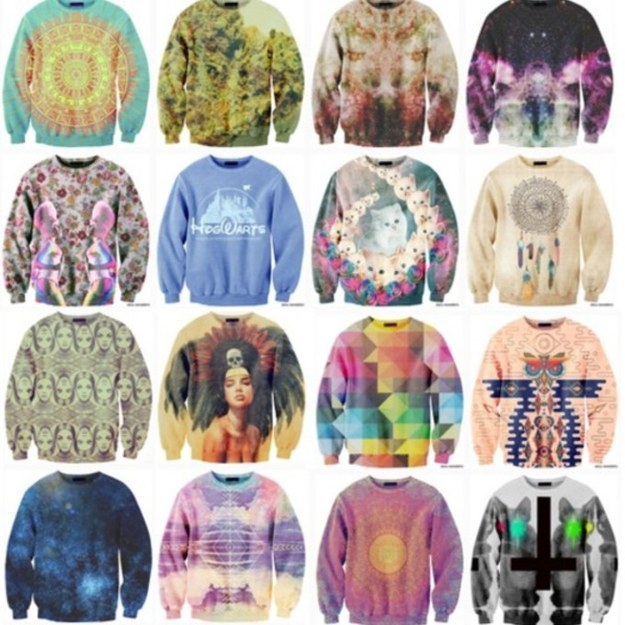 Casual variation: Printed sweatshirt