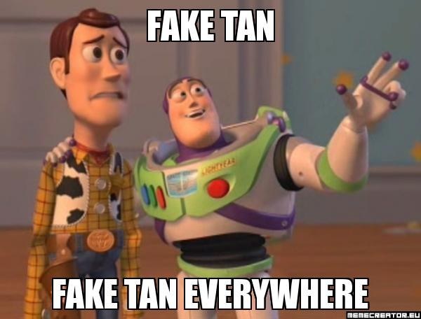 Most people probably think brown-stained sheets are gross, but not us. A brown bed means a killer tan.