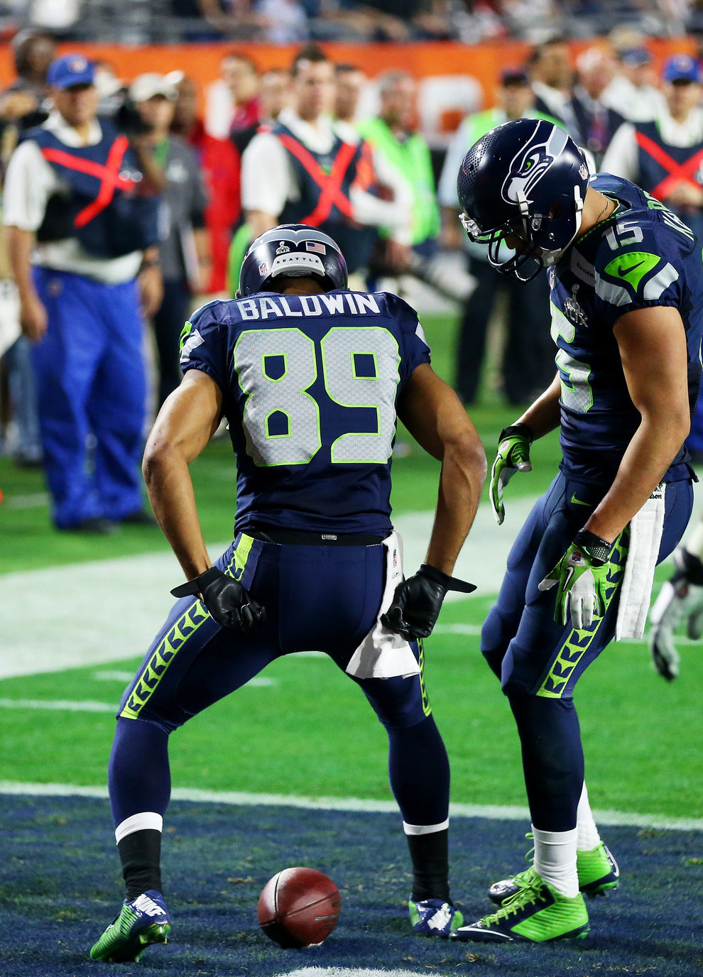 NBC's broadcast of Super Bowl XLIX between Seahawks and Patriots