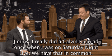 Jamie Dornan And Jimmy Fallon Compare Their Calvin Klein Ads