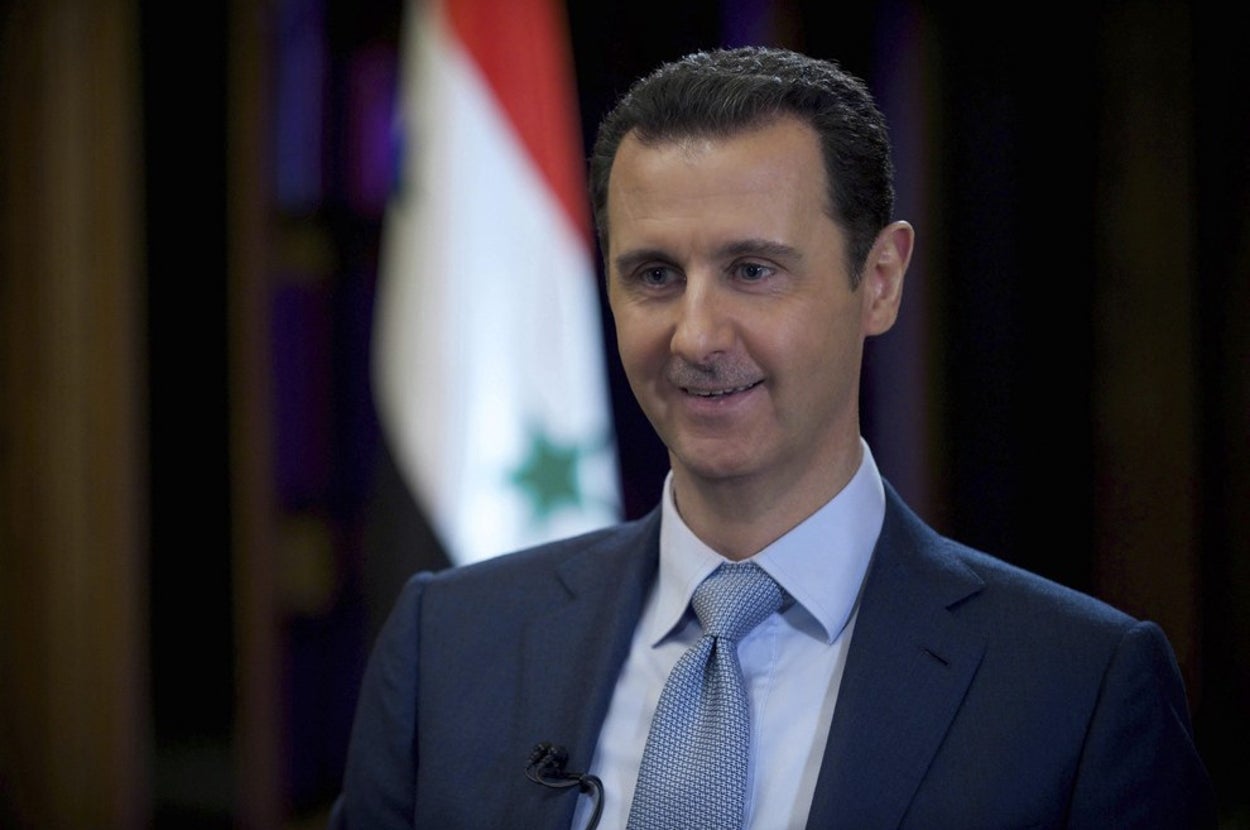 Assad Laughs Off Suggestions His Forces Use Barrel Bombs