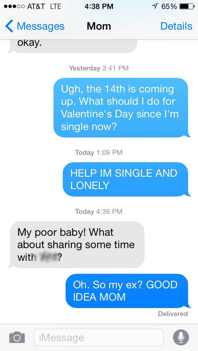 16 Hilarious Mom Tips If You're Single On Valentine's Day