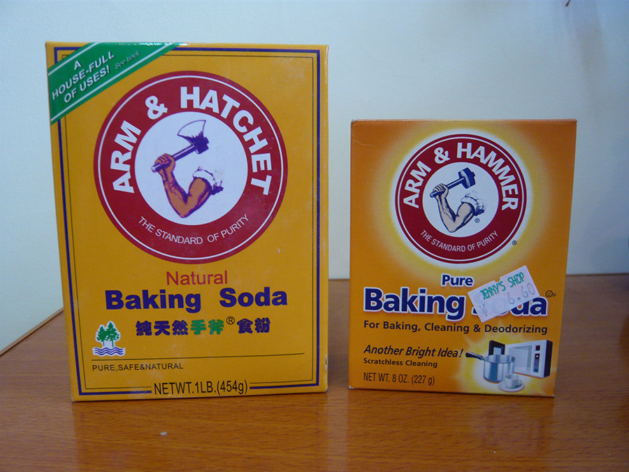 - Jan Patterson of Cotati, Calif., uses it to remove “stubborn sticky stuff of any kind” from furniture and other household items. Make a thick paste of baking soda with a little water, and spread thickly over surface. Cover with plastic and let sit for a couple hours. Scrub clean.- Add vinegar, and the mixture works well as a drain cleaner, says Leslie Reichert, a.k.a. The Cleaning Coach.- “Use it as your first treatment when you spill fruit juice or wine,” says lifestyle consultant Joshua Duvauchelle. Just pour baking soda on the wet stain. “It’s a natural deodorizer and will quickly start soaking up the juice and pigment on a fabric level,” he says. “Flush the area with hot water to lift away the baking soda and the stain.- Mix with vinegar, and the resulting paste is powerful enough to clean grout, says Maureen Smithe of “Homemade Mothering.”