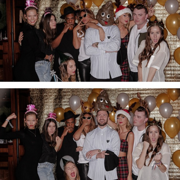 "Swift returns to her apartment well past midnight, orders sushi, and sets up a makeshift photo booth to host what seems like every famous person in music. She has invited all her fellow performers (Iggy Azalea, Charli XCX, Ariana Grande, Sam Smith, Nick Jonas), along with other friends ranging from Kloss to Abigail Anderson—Swift's best friend since freshman year of high school in suburban Hendersonville, Tennessee—to Justin Timberlake and Jay Z and Beyoncé," Vogue reported."I have, like, 20 different people flying in. My friends are staying in every room," said Swift.