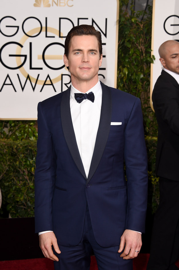 red carpet black suit