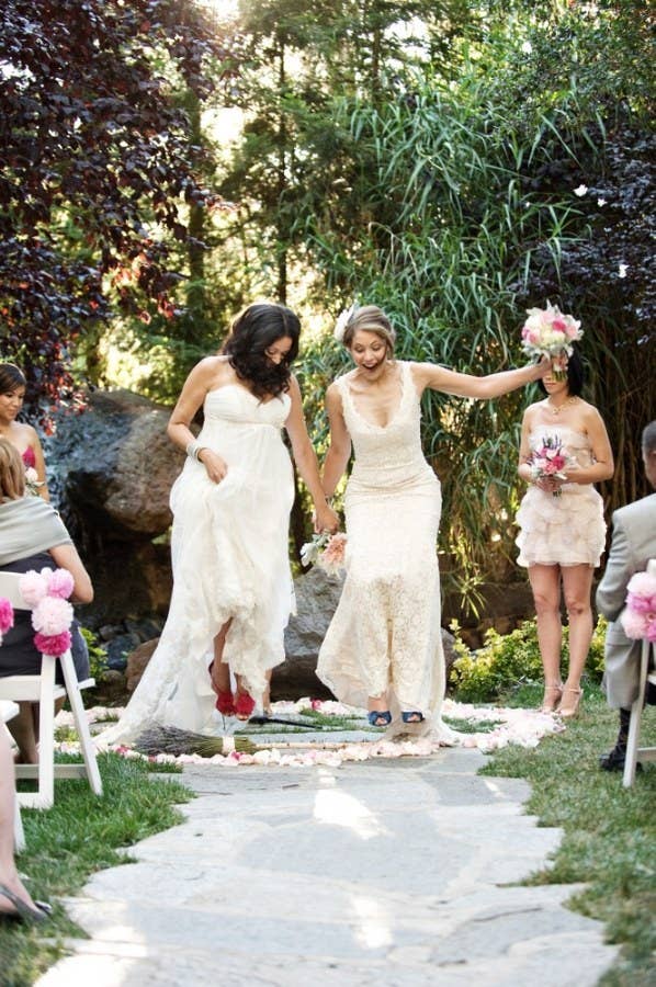 24 Couples Who Honored Their History And Jumped The Broom