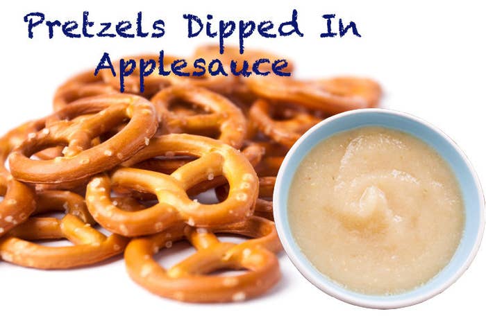 Satisfaction Factors: Opt for whole-grain pretzels to get your fiber on and dunk in applesauce for a fat-free, fruity nosh.