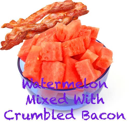 Satisfaction Factors: Watermelon's high water content makes it a super-filling snack option on its own, but adding a little salty, crumbly chewiness takes the flavor and texture to the next level.