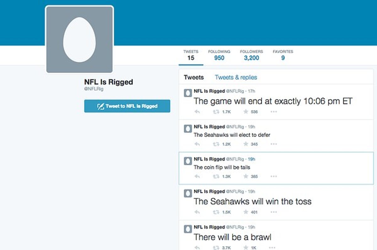 No, A Twitter Account Did Not Predict The Final Score Of The Super Bowl