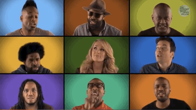 He kicked it off with The Roots, Carrie Underwood and Sam Smith.