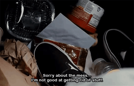 I mean. These two sweaters, three pairs of jeans, one shoe, wet towel, three books, and twenty-seven Burger King wrappers need to go somewhere.
