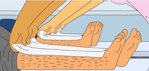She's an expert! Plus, she'll help you hold a small but meaningful funeral for your leg hairs. Can't ask for a better buddy that that.