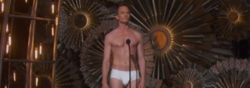 OMG, here's Neil Patrick Harris running around in his chonies at last  night's Oscars 