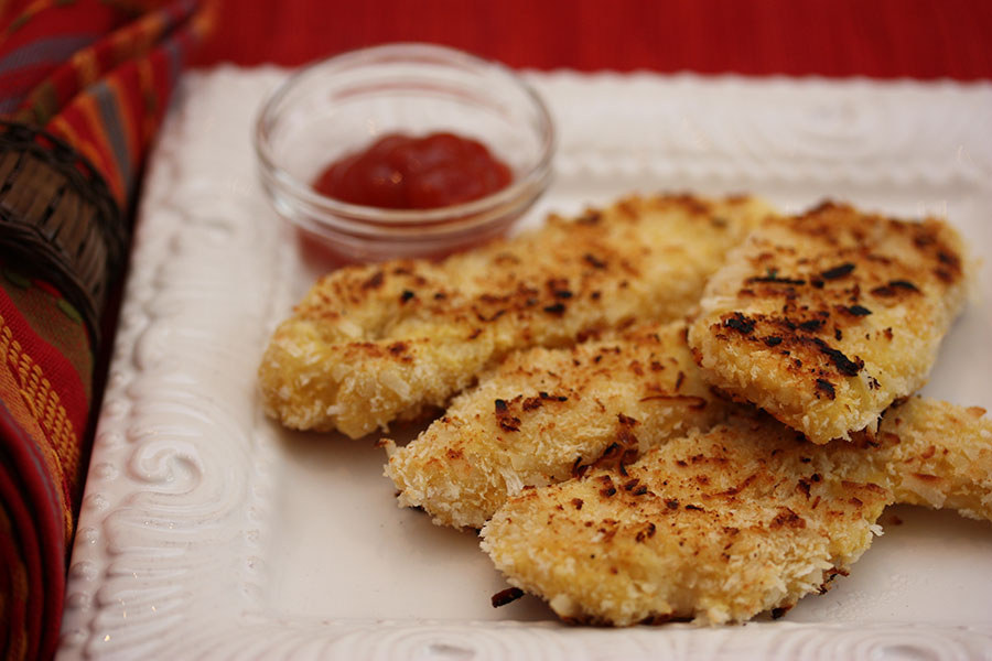 Coconut gives this classic finger food a great twist.