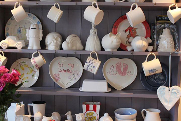 You can paint a variety of ceramics at Dotty Pots. Oh, and you can bring your own bottle to ease along the creative process. Enough said.