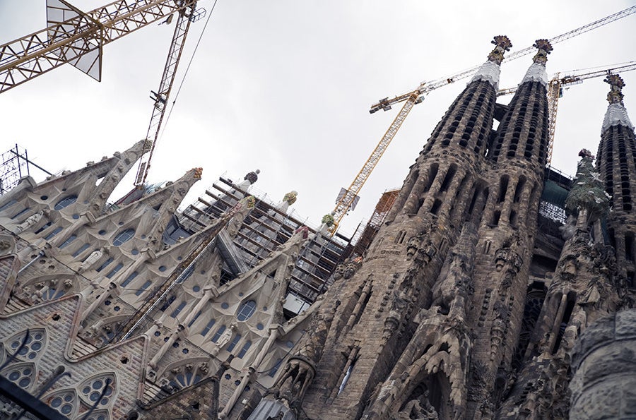 La Sagrada Familia en Barcelona.