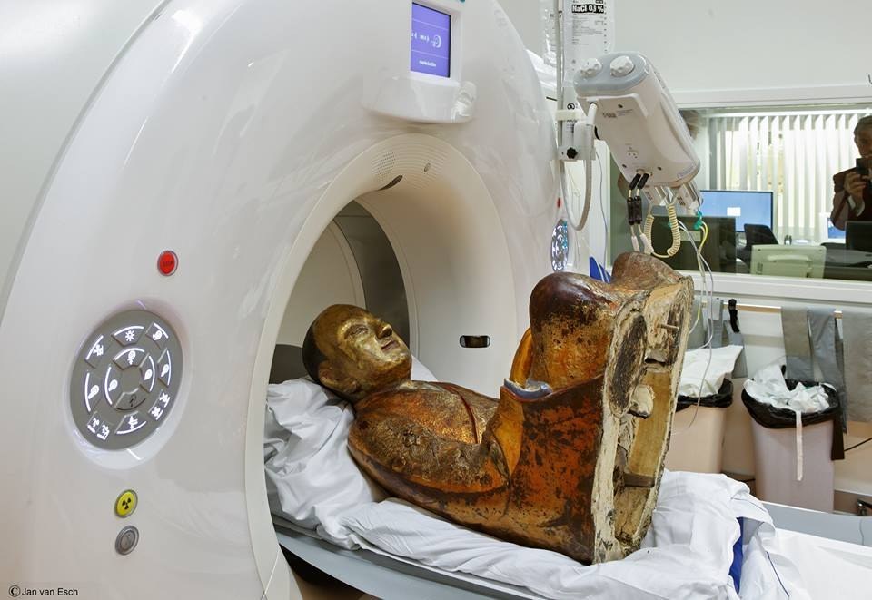 An ancient Chinese Buddha statue underwent a full CT scan last year during its residency at Drents Museum in the Netherlands.The figure originated from China, dating back from c. 1050–1150 AD.