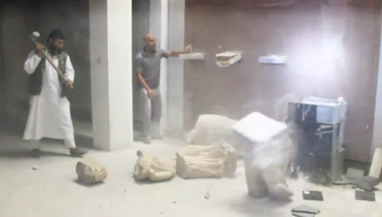 Video Shows ISIS Destroying Ancient Artifacts In Mosul Museum