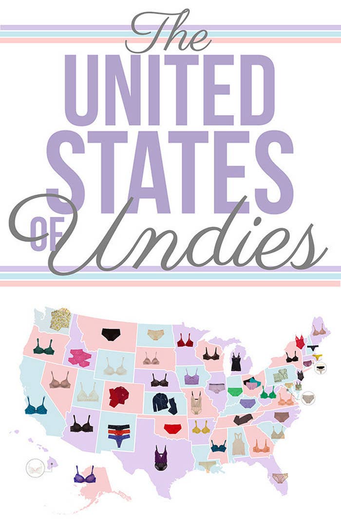 The United States of Undies' Survey Will Tell You The Most Popular Panties  Worn In Your State