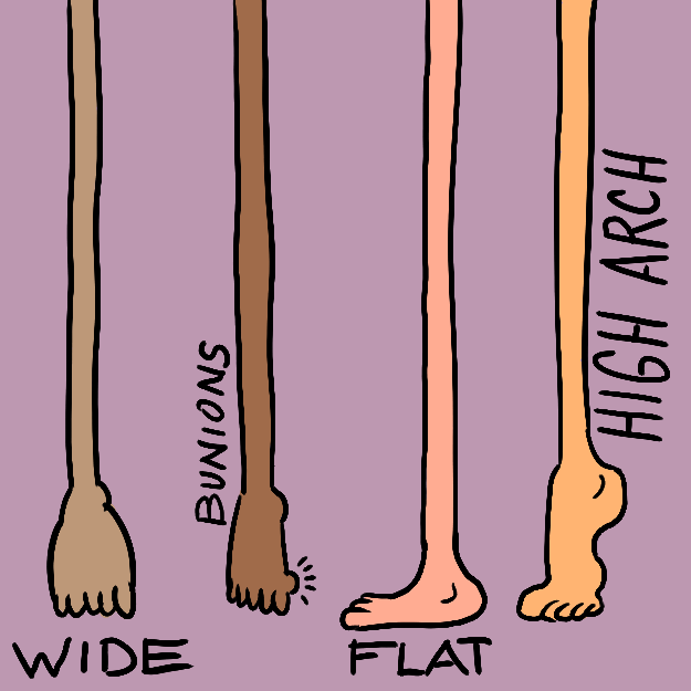 wide feet women