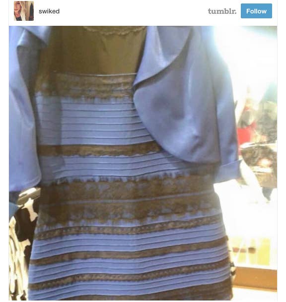 La Internet explota por el color de un vestido: ¿ES BLANCO Y DORADO O AZUL  Y NEGRO?