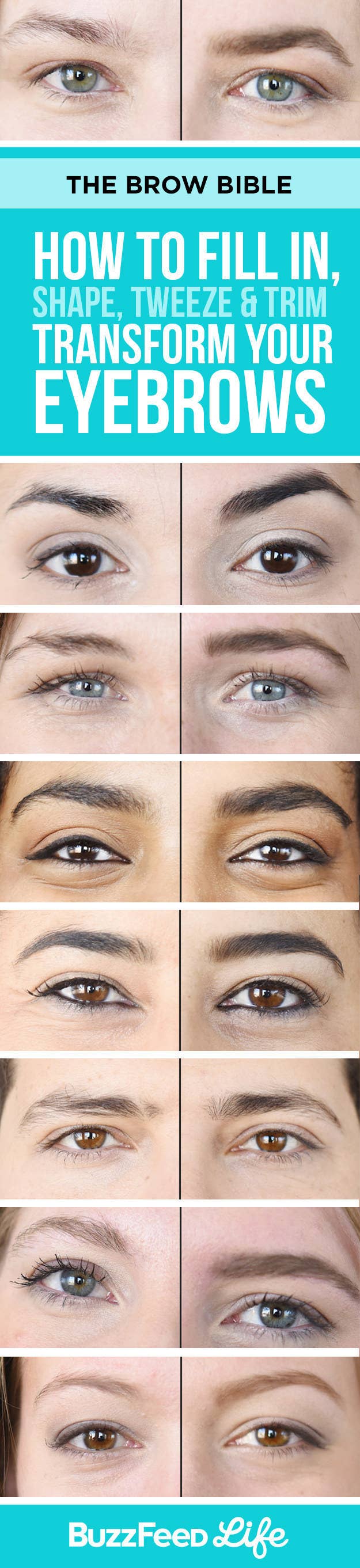Sammenligne fatning modvirke How To Fill In, Shape, Tweeze, Trim, And Transform Your Eyebrows