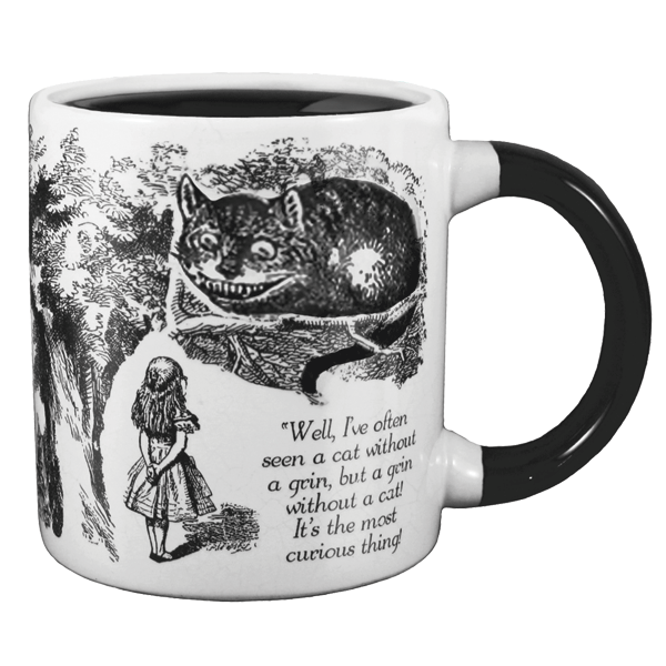 Disappearing Cheshire Cat Heat-activated Mug, $13.95