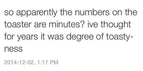 No The Number On Toaster Dials Does Not Mean The Number Of Minutes You Toast For
