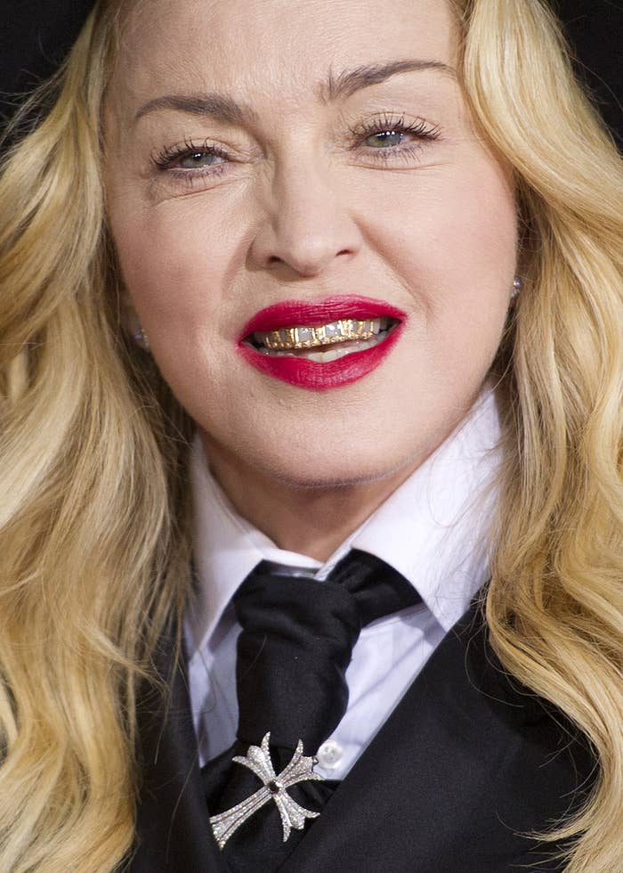 There's A Lot Going On With Madonna's Grammy Outfit