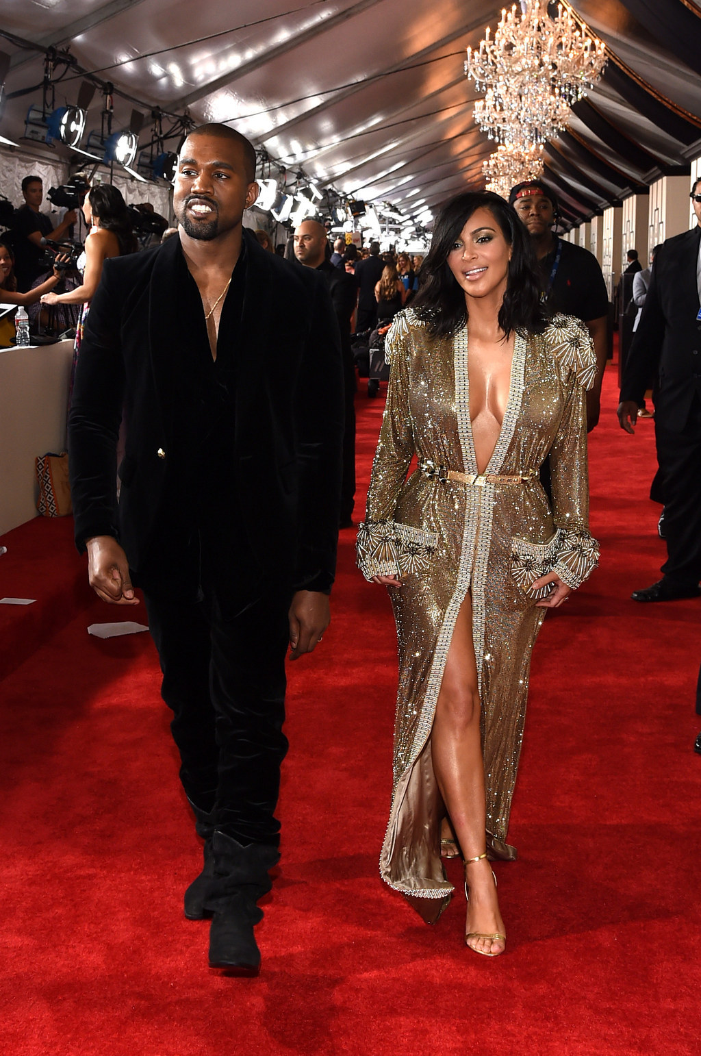 Kimye Couldn't Keep Their Hands Off Each Other At The Grammy Awards