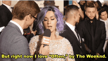 360px x 203px - On The Grammys' Red Carpet, Katy Perry Told Us Her Favorite Song To Have Sex  To