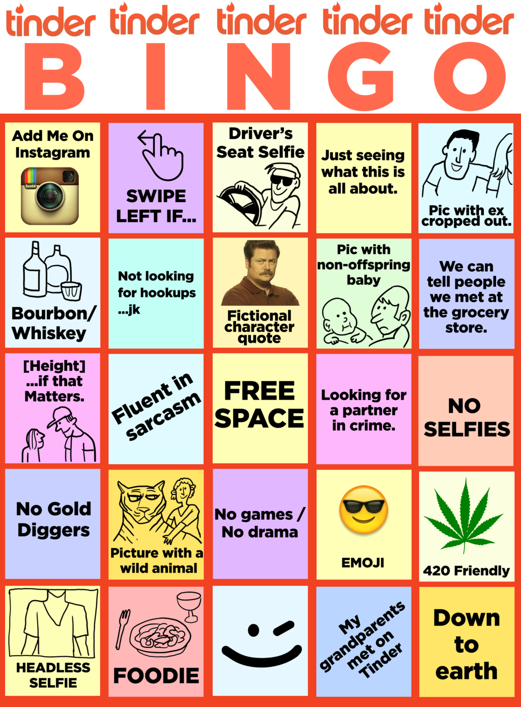 Your New Favorite Valentine's Day Activity Is Tinder Bingo