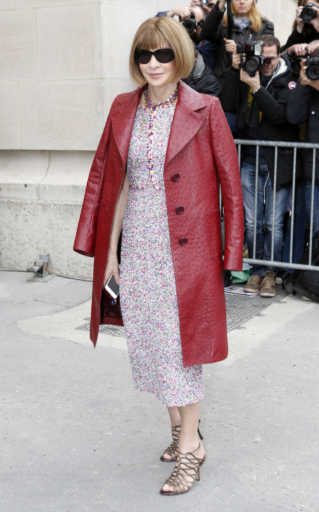 Anna Wintour At The Chanel Show In Paris