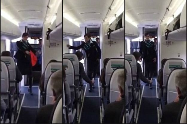 This Flight Attendant Made Everyone's Day By Dancing To Uptown Funk ...