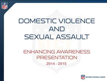 Here's The Domestic Violence Presentation For NFL Players And Coaches