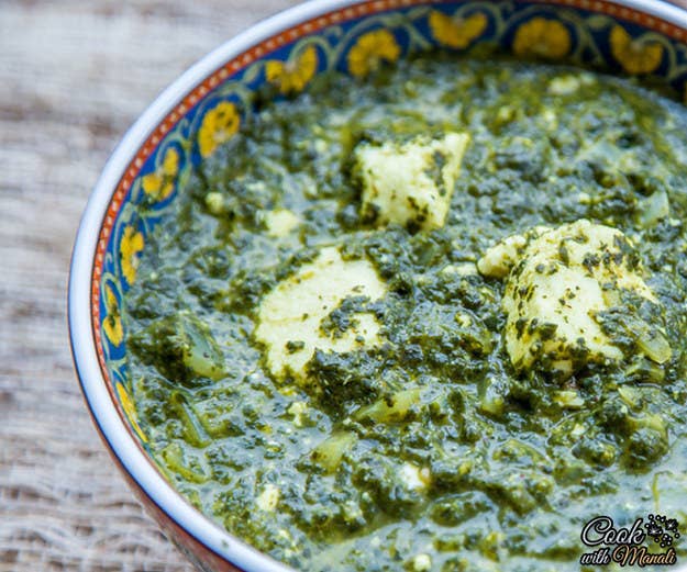 (Palak Paneer is made specifically with spinach, while Saag Paneer can also be made with other greens). Get the recipe.