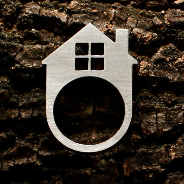 House Ring in Stainless Steel, $39.18