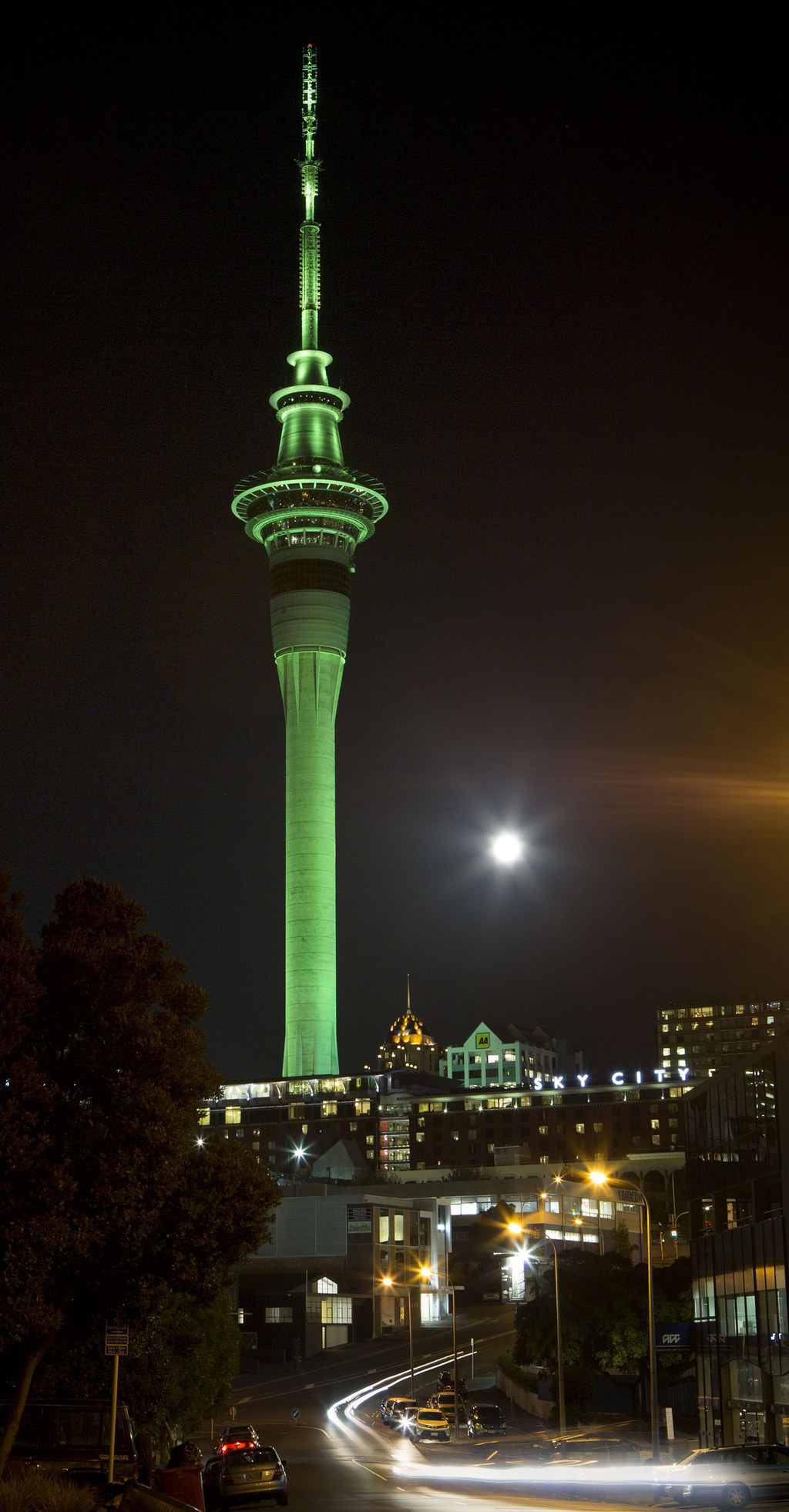 Since immigration between Auckland and Ireland opened in the 1840's, there's been immense Irish pride in the New Zealand city. Its Saint Paddy's day celebration includes a morning parade, a music and dancing festival, Irish-themed festivities like Gaelic football, and lighting the 1350 foot Sky Tower bright green.