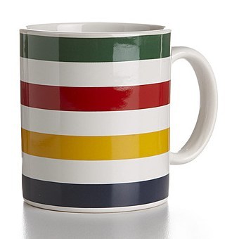 Bearing the unmistakeable stripes of the iconic Hudson's Bay Point Blanket, this mug is ideal for those chilly mornings that remind you of your Northern roots. Pick one up at The Bay.