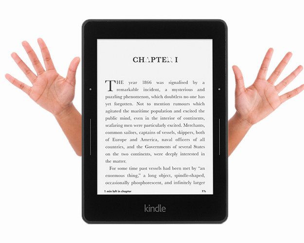 Kindle With Human Hands
