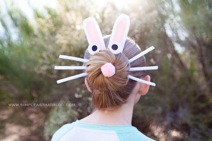 A few pipe cleaners and jazzed-up bobby pins will make any little girl hoppy.