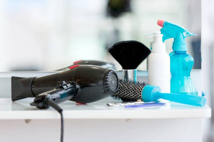 It's a perfectly balanced blend of products, shampoo, and warm, blow-dryed hair.