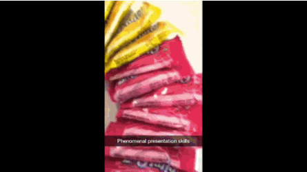 "I don't know what you've seen or where you've been, but I know me, personally, I've never seen Laffy Taffy look that phenomenal in all my life."