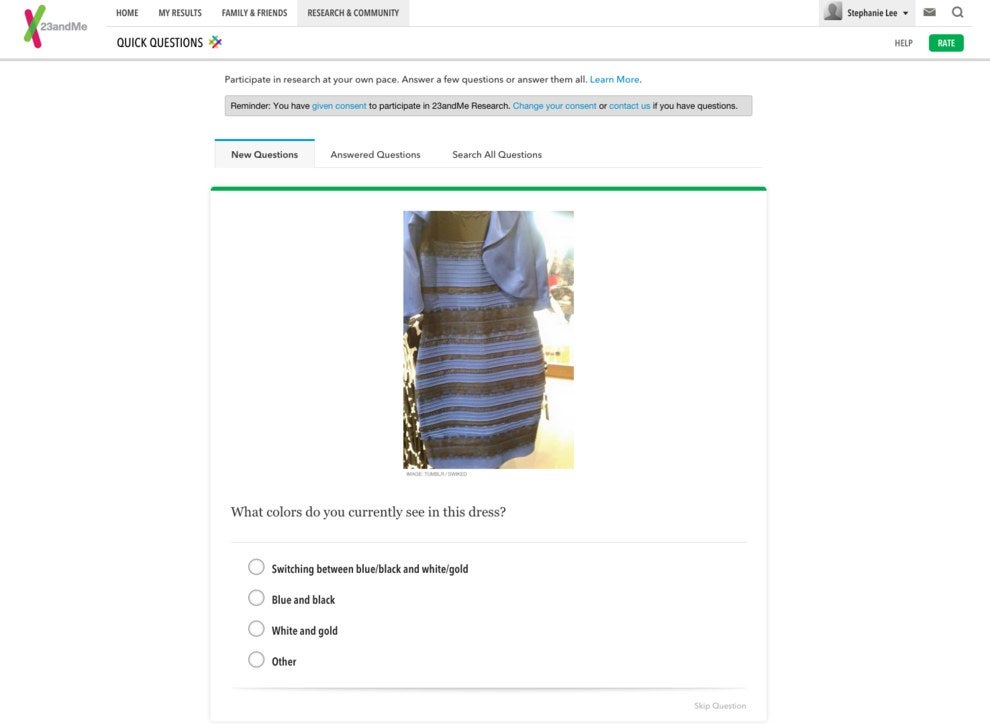 blue and black dress answer This dress is tearing the internet apart and we can't explain it (yet)